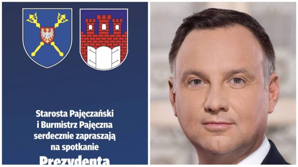 Prezydent Andrzej Duda przyjedzie do Pajęczna. Znamy szczegóły otwartego spotkania dla mieszkańców [Mapa]