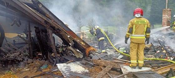Dramat pod Bełchatowem: Eksplozja butli z gazem. Ofiarą, rozlegle poparzona 41- latka