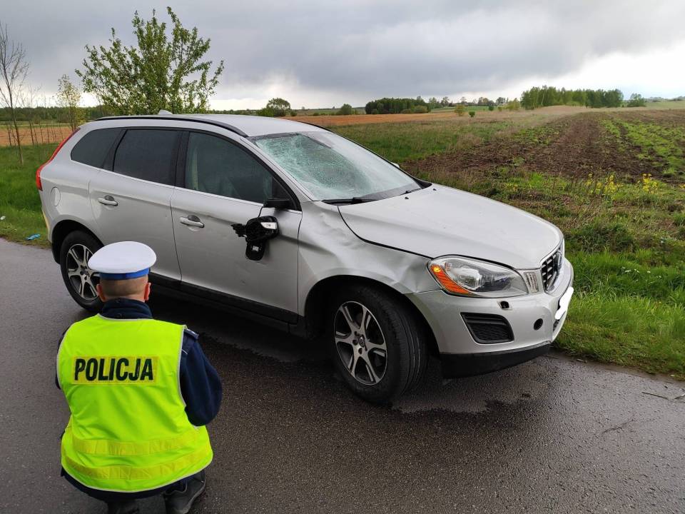 Tragiczny wypadek w gminie Zapolice. Auto potrąciło rowerzystę, nie żyje 48-latek